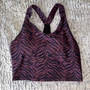 NWT Kyodan Sports Bra Crop Top Animal Print
